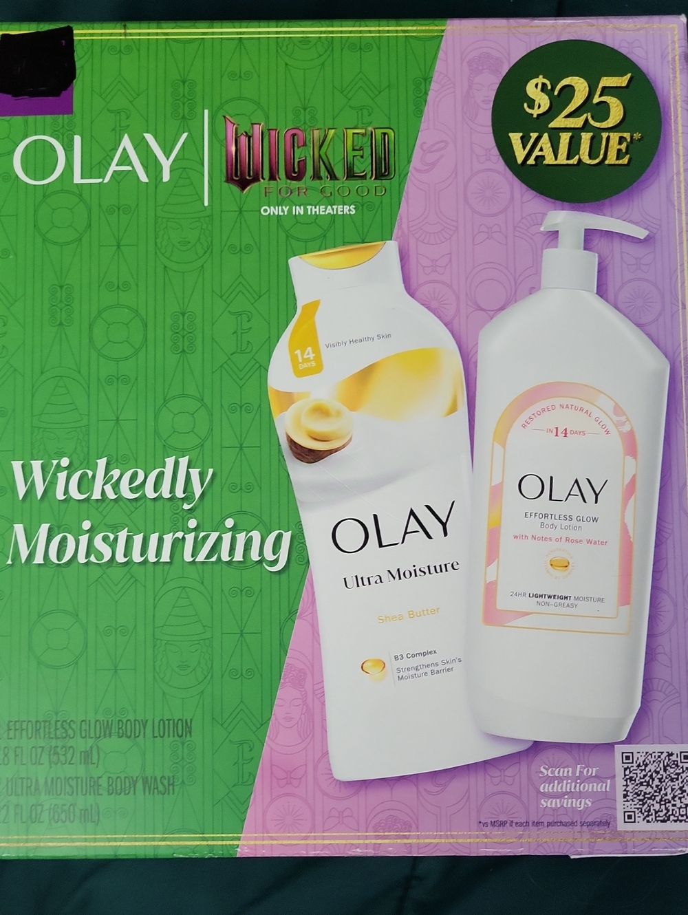 OLAY Wickedly Moisturizing Set - Green, Purple, White